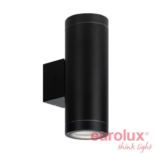 צמודי קיר UPnDOWN עדן שחור IP65 Hongli 2x16W 2900K