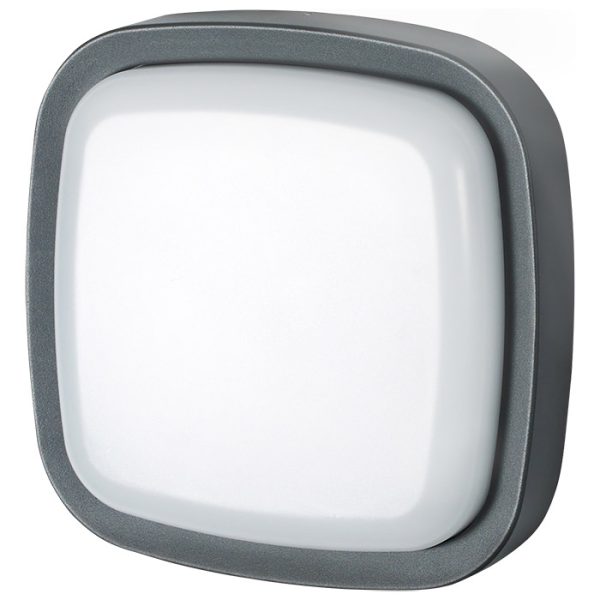 גוף "כיכר" מרובע אפור 12W 4000K IP54 260X65