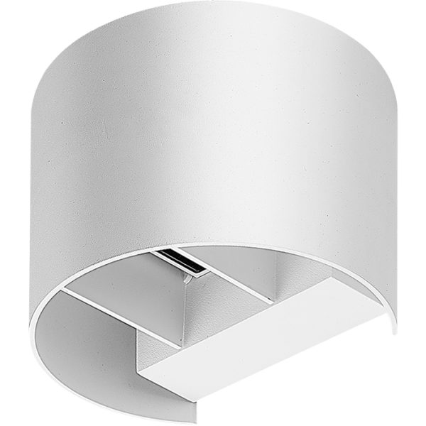 צמודי קיר עגול שייפ (UP/DOWN) לבן 2X6W 2900K IP65