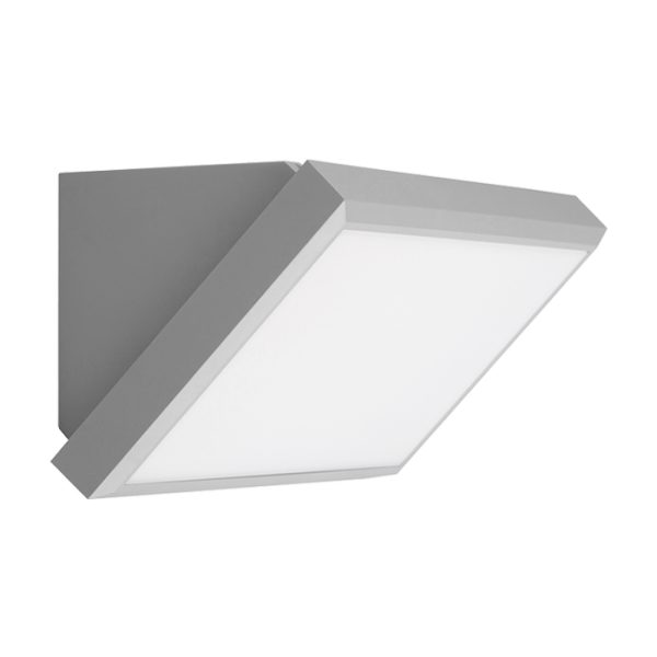 צמודי קיר 45° (משולש) סדרת קרן, אפור 15W CCT Tri-Color IP65
