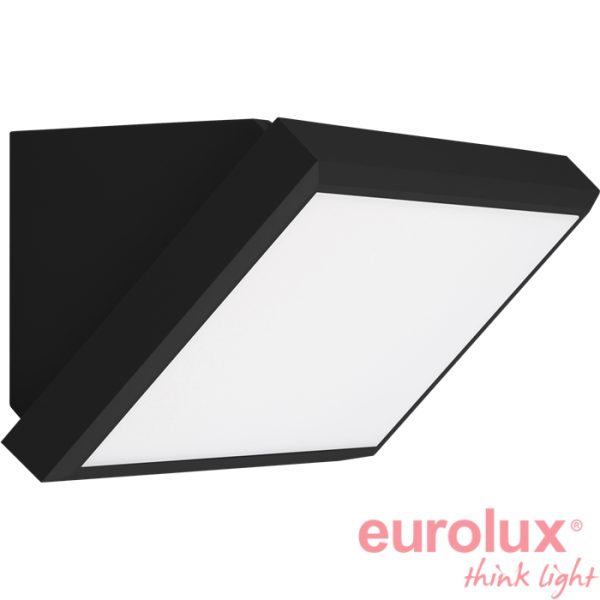 צמודי קיר 45° (משולש) סדרת קרן, שחור 24W CCT Tri-Color IP65