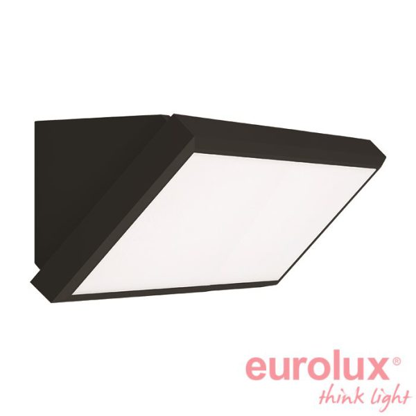 צמודי קיר 45° (משולש) סדרת קרן, שחור 15W CCT Tri-Color IP65