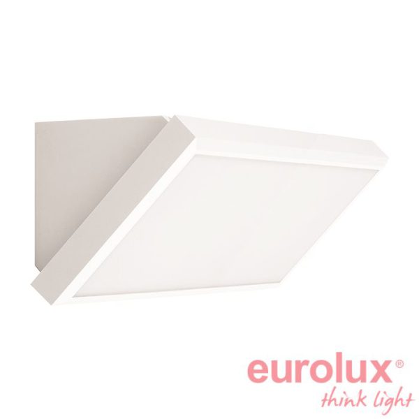 צמודי קיר 45° (משולש) סדרת קרן, לבן 40W CCT Tri-Color IP65