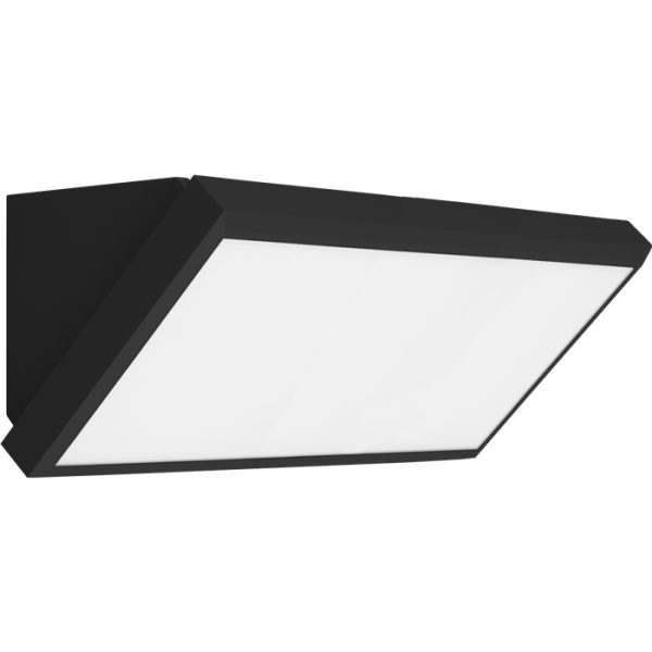 צמודי קיר 45° (משולש) סדרת קרן, שחור 60W CCT Tri-Color IP65